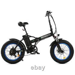 Ebike 20 500W Electric Folding Bike Fat Tire City Mountains 20mph 48V E-Bike