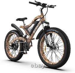 Ebike 26 1500W Electric Bike Mountain Bicycle 48V/15Ah Battery Fat Tire E-bike