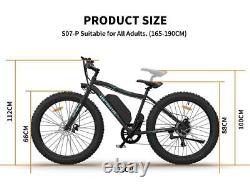 Ebike 26 500W Electric Bike Fat Tire P7 36V 12.5AH Battery E-bike Beach Bike US