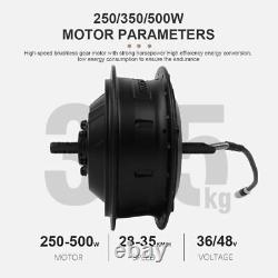 Ebike Brushless Gear Hub Motor36V 48V 350W 500W 250WFront Rear Wheel Drive Motor