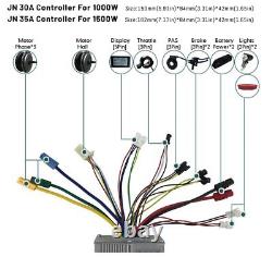 Ebike Conversion Kit 36V 48V 250W-1500W Front Rear Hub Motor 20-29 Inch 700C