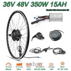 Ebike Conversion Kit 36V 48V 350W Electric Bike Motor Wheel 20in 26in 700C