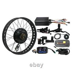 Ebike Electric Bicycle 48V 1500W Motor Conversion Kit Snow Fat Tire 20'' 24 26