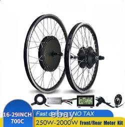 Ebike Front Rear Motor Bike Wheel Conversion Kit 36V 500W 48V 1000W 1500W 2000W