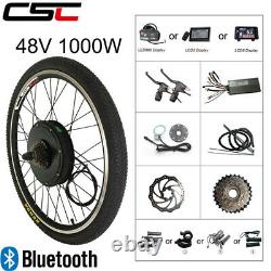 Ebike Front Rear Motor Wheel 48V 1000W Bluetooth Electric bike Conversion Kit