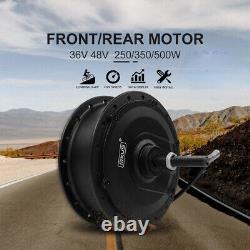 Ebike Motor 36V48V 350W500W Brushless Gear Hub Motor 250W Front Rear Wheel Drive