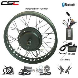 Ebike Wheel Motor Conversion Kit 48V 750W 1000W 1500W 20 24 26 For Snow Fat Tire