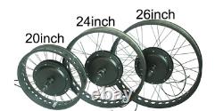 Ebike Wheel Motor Conversion Kit 48V 750W 1000W 1500W 20 24 26 For Snow Fat Tire