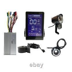 Electric Bicycle 1000W Controller LCD Throttle Brake Lever PAS Front Light Kit