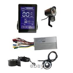 Electric Bicycle 1000W Controller LCD Throttle Brake Lever PAS Front Light Kit