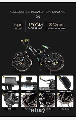 Electric Bicycle Conversion Kit 36 48V 250W EBike Brushless Hub Motor 16-29 700C