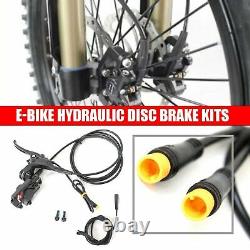 Electric Bicycle Hydraulic Disc Brake Kits With Front Dual Brake Calipers E-Bike
