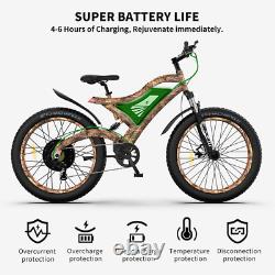 Electric Bike 1500W S18 48V/15Ah Fat Removable Battery Tire Mountain Beach Ebike