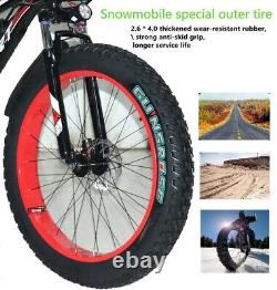 Electric Bike 48V 15Ah 1000W 26in 48V Removable Fat Tire Mountain Bicycle eBike