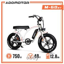 Electric Bike Bicycle 750W 48V 14AH Battery 20'' Fat Tire Addmotor M-60 R7 EBike