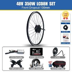 Electric Bike Conversion Kit 36V48V 350W Ebike Brushless Front Hub Motor Wheel