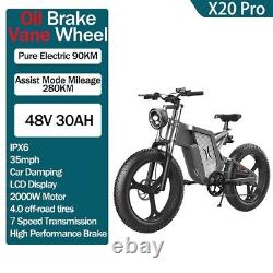 Electric Bike eMTB 2000W 30AH 48V Battery Ebike Front Rear Shock Absorption