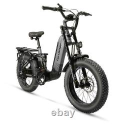 Electric bike 48V/14Ah 20 750W cyrusher full suspend mountain e-bike fat tire