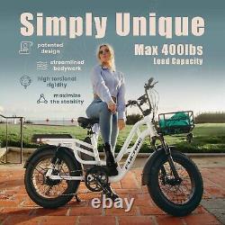 FUCARE Libra E Bike 51km/h Max, Step-Thru Cargo Electric Bike Adult 1200W ebikes