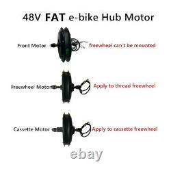 Fat Ebike Motor 36/48V 250/350/500/1000/1500W Front/Rear Hub Motor for Snow Bike