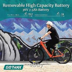 GOTRAX Alpha 29 Electric Bike Bicycle for Adults Mountain Bike Ebike Coummter