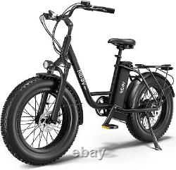 Hiboy EX6 Electric Bike 20 4.0 Fat Tire E-Bike Shimano 7 Speed Bike for Adults