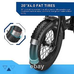 Hiboy EX6 Electric Bike 500W 20 4.0 Fat Tire 48V 15AH Battery Step-Thru eBike