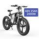 Idotata 48v 20/25ah Electric Bike Off Road Ebike Fat Tire Abtiskid Adult Gift