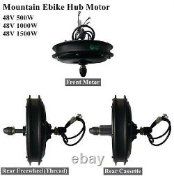 MTB Ebike Hub Motor 48V 1000W Brushless Gearless Front/Rear Wheel Drive