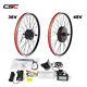 Mountain Bicycle Front Rear Conversion Ebike Kit 20 24 26 27.5 28 29'' 700c