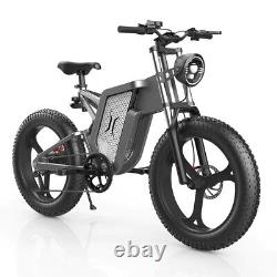 Mountain Moped Ebike Electric Bike 20 Inch Fat Tire 2000W 48V 20AH Men's Adults