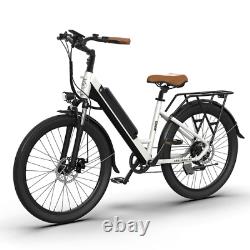 NEW G350 26 inch Ebike 350W Tire City E-Bike Bicycle Front Basket 36V Battery