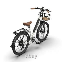 New EBike G350 350w Cruiser City Ebike With Front Basket 26in Tire Aostirmotor