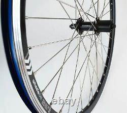 QR 26 inch WheelsON Front Rear Wheel Set E-Bike Shimano Black 8/9/10 Spd Sapim