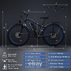 SMLRO Electric Bike for Adults 1000W Motor 48V 16Ah Battery 32MPH Ebike