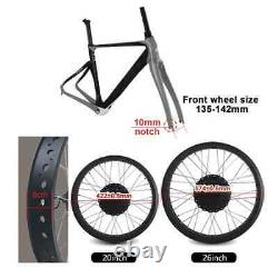 Snow Bike Fat Tire E-bike Conversion Kit 500W 36V 48V Front Motor Hub Wheel
