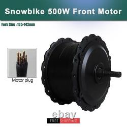 Snow E-bike Brushless Gear 48V 500W Front Motor Cassette Rotate Hub Motor Wheel