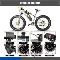 Snow Ebike Conversion Kit 48V 500W 1000W 1500W 3000W 20 26 Brushless Hub Motor