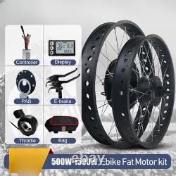 Snow Ebike Conversion Kit 500W 1000W 1500W Front Rear Wheel Hub Motor 20 264.0