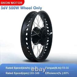 Snow Fat Tire Ebike Conversion Kit 20/24/26In 36V 48V 500W Front Wheel Hub Motor