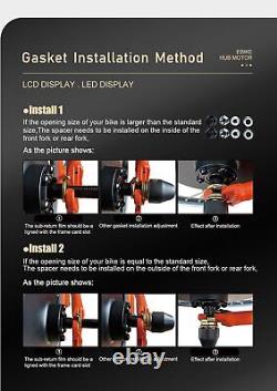 Sonw Fat E-bike Conversion Kit 1000W 1500W 3000W Front Rear Motor Wheel 20/26in