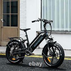 Step-Through 750W Fat Tire Electric Bike Addmotor M-50 EBike, Shimano 7 Speed