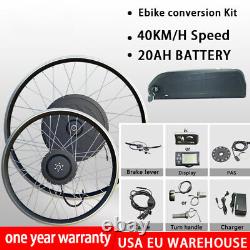 Waterproof E-bike Conversion Kit with 13/20AH Battery Front/Rear Hub Motor Wheel