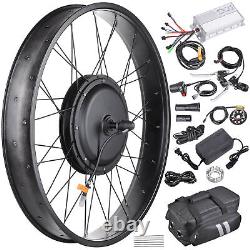 Yescom Electric Bicycle EBike Conversion Kit 26 48V Front Wheel For Fat Tire