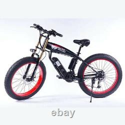 1000w Vélo Électrique Ebike 4.0 Fat Tire Snow Beach Cruiser Alliage Vtt