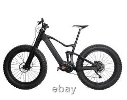 16 Carbon Fat Bike 9s Vélo Électrique Bafang M620 Sram Suspension 26erdf