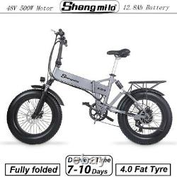 20 Vélo Électrique 48v 500w Vélo E-folding E-bike Shimano Vtt