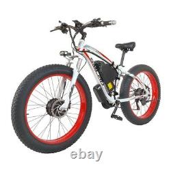 2000w Double Moto Électrique Vélo Vélo Ebike Mountain Fat Tire 48v 16ah 22.4ah