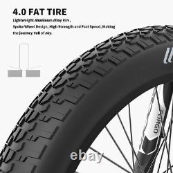 26 750w E-bike Fat Tire 48v 15ah Batterie Lithium Mountain Electric Bicyclettes Ca