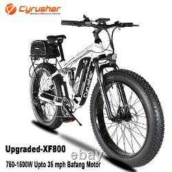 26 Cyrusher Vélo Électrique Fat Tire Suspension Complète Vélo Vélo De Neige Vélo Mtb